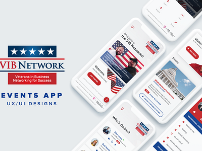 VIB Network - Veterans Events App UI