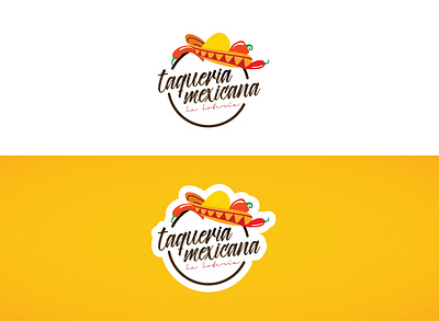 Mexican Food Place Logo chillies colorful creative design food graphic design illustration insignia logo logodesign mexicano restaurant tasty vector