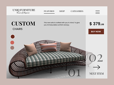 ECOMMERCE Furniture Store design ecommerce ecommerce design ui ux web