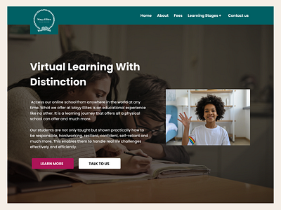 School Website learning school ui ux web web design webdesign website design