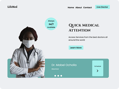 Hospital template 1 ui ux web web design website design