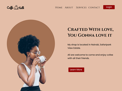 Coffee shop design branding design ui ux web design webdesign website design