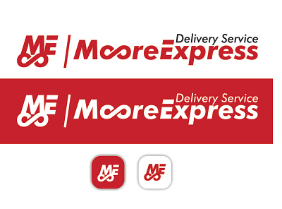 moore express app branding design icon logo