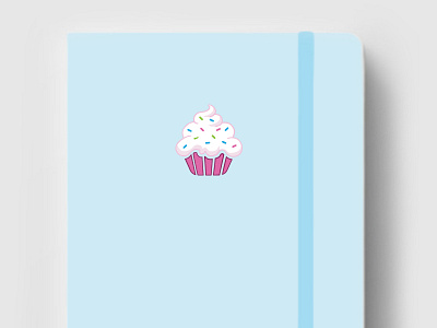 Icon Series clean color cupcake cute food fun icon icons illustration notebook simple vector
