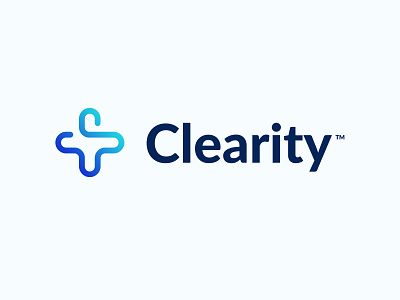Clearity Health blue brand branding design healthcare logo