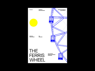 The Ferris Wheel amusement parks attractions design ferris wheel graphic design layout poster poster collection print