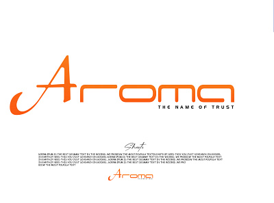 Aroma Company Logo design logo