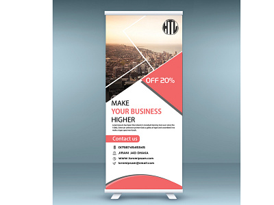 Rollup Banner banner branding design logo minimal