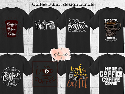 Coffee T-Shirt Design Bundle 2 branding cat t shirt design bundle design graphic design logo motion graphics