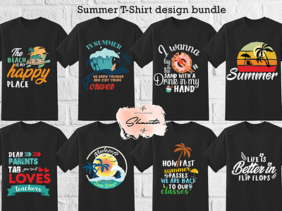 Summer T-Shirt Design Bundle 1