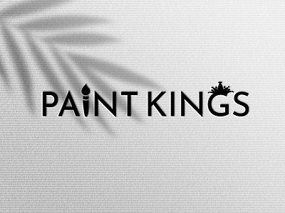 Paint Kings LOGO banner branding design illustration logo minimal