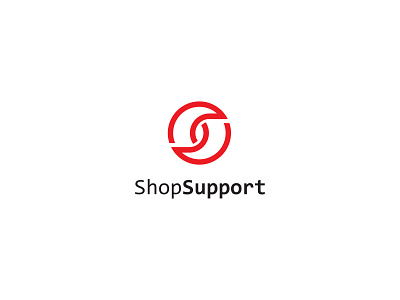 ShopSuport logo minimalist logo shapes shop simple smark smart suport symbol