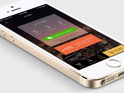 Invite Ui flat iphone ui