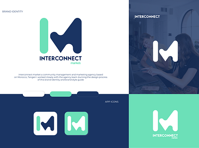 interconnect market rebranding branding creative creative logo design flat identity branding illustration illustrator logo minimal minimalist logo rebrand rebranding