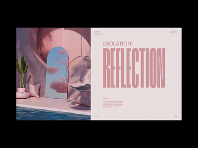 Isolation Reflection³ 3d 3d art 3d motion animation animation design animator c4d cinema 4d clean interface layout loop minimal motion design motion designer octane octane render type