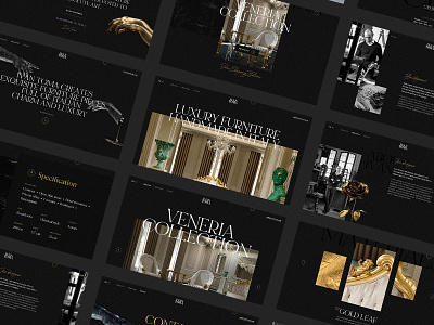 Ivan Toma Screens animation black dark furniture interaction interface italian landing page minimal typography web web design website