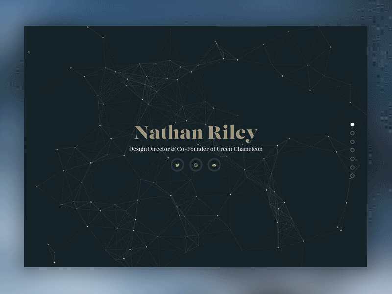 Personal Website Animation by Nathan Riley for Unseen Studio® on Dribbble