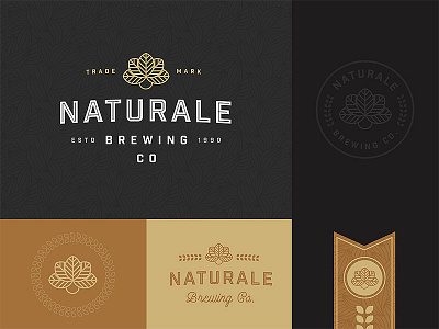 Naturale Brewing Co. Brand Exploration ale beer brand branding brew identity illustration lockup logo logo design vintage