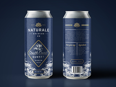 Naturale Brewing Co. Limited Edition Can Design ale beer brand brand identity branding brewery brewing can logo mock up packaging product design