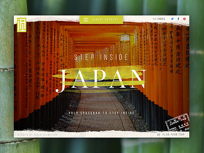 Step Inside Japan Live! 🇯🇵 concept homepage japan landing page texture travel ui ux web web design website