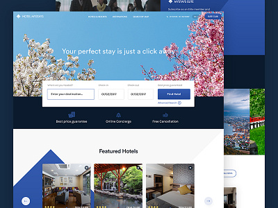 Mystays Hotel Website Concept