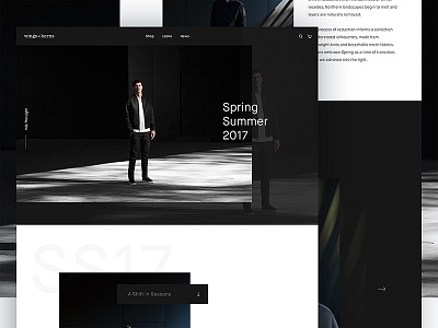 Wings+Horns Concept / Day 14 30dod dark fashion interface minimal minimalist ui ux web design website