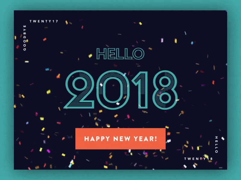 Happy New Year! 🎉 2017 2018 ae after effects animation happy new year new year