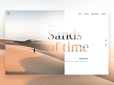 Article Header article blog clean desert minimal serif typography web web design website