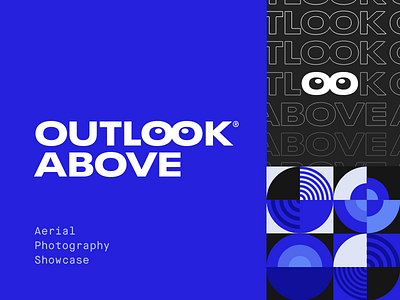 Outlook Above Branding 👀 abstract brand branding eyes identity logo logotype pattern typography