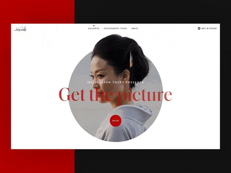 Get the Picture Live 📸 animation branding interface japan launch live photography ux web web design website
