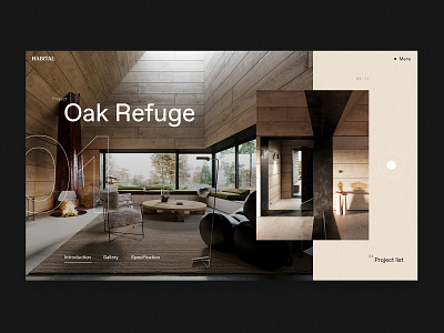 Habital Interiors Showcase clean interaction interface landing page minimal typography ui ux web web design website