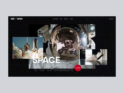Vans x Nasa 🚀 after effects animation branding interaction interface landing page nasa space ui ux web web design website