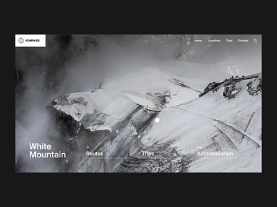Mont Blanc: Text Reveal after effects animation clean interaction interface landing page minimal mountain scroll travel ui ux web web design website