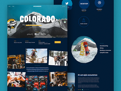 Epicurrence – Colorado animation clean epicurrence interaction interface landing page ui ui design ux web web design website