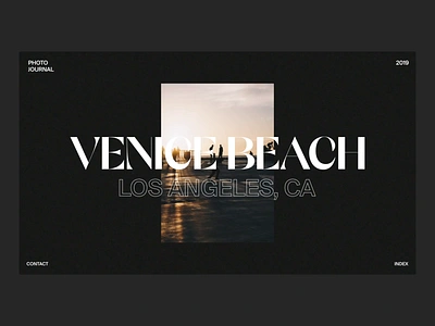 Venice Photobook after effects animation clean interaction interface minimal typography ui ux web web design website