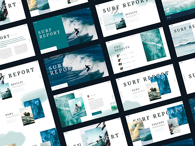 Surf App Concept Screens adobe adobexd brand clean interaction interface typography ui ux web web design website