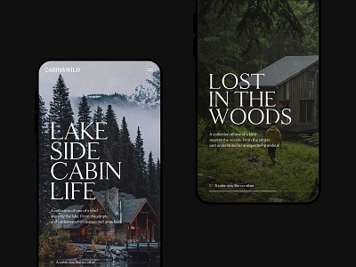Cabin&Wild Mobile Screens