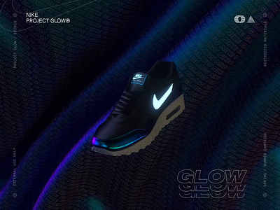 AIR MAX 1 GLOW® after effects animated animation brand branding c4d cinema 4d clean design glow interaction interface logo nike octane trainer ui designer web web design website