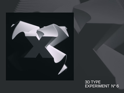 XTRAILS — 3D type experiment Nº6 3d 3d animation 3d motion animated animation c4d cinema4d kinetic kinetic type motion motion design motion designer octane octane render type typography