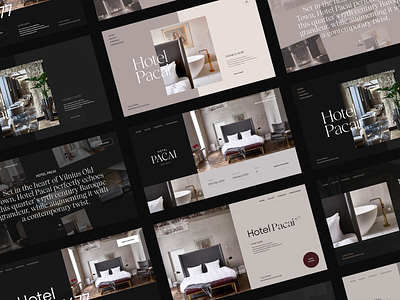 Hotel Pacai Concepts animation branding clean fashion hotel interaction interface landing page luxury typography ui ui animation ui design ux web web design website