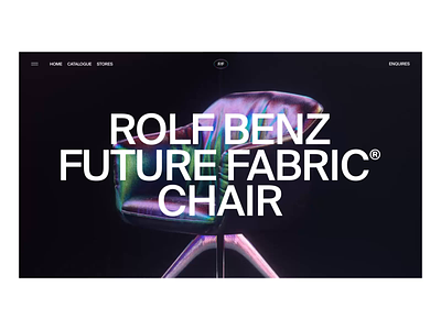 Rolf Benz x Future Fabric Chair Interactions 3d after effects animation animator branding c4d cinema 4d clean interaction interaction design interface motion graphics octane render ui ux web web design website