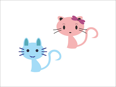 meaoww cat charactercat design flatdesign graphic design illustration