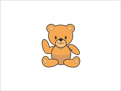 cute bear bear cutebear design flatdesign graphic design illustration ui