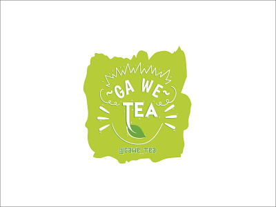 logo brand thai tea GA WE TEA branding design graphic design illustration logo logo design