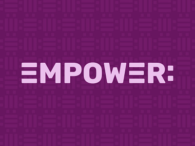 EMPOWER: logo and pattern concept empower logo logo design pattern