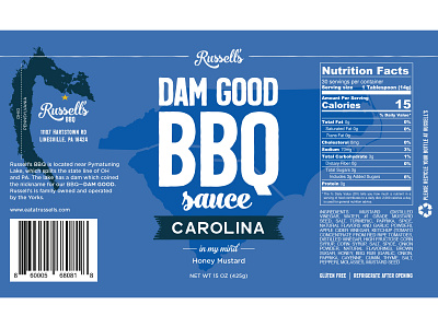 Russell's Dam Good BBQ Sauce - Carolina