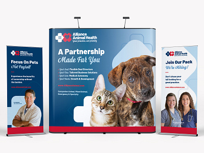 Alliance Animal Health Trade Show Booth animals doctors graphic design health trade show booth tradeshow booth design veterinarians veterinary