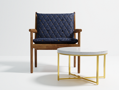 Easy Chair 3d app blender branding chair design furniture interiordecor interiordesign productdesign