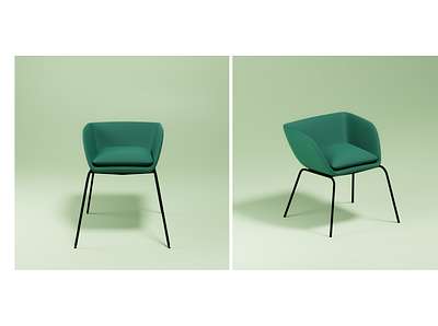 Verve Leg Chair 3d branding chair design furniture interiordecor interiordesign interiordesigner minimal