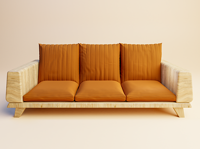 three seater SOFA 3d app branding chair design furniture interiordecor interiordesign minimal sofa ui